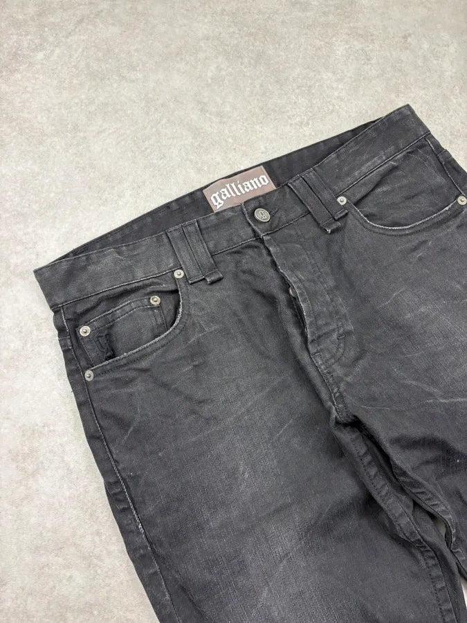 FW2011 Galliano Black Denim Jeans GUdGNrN 5