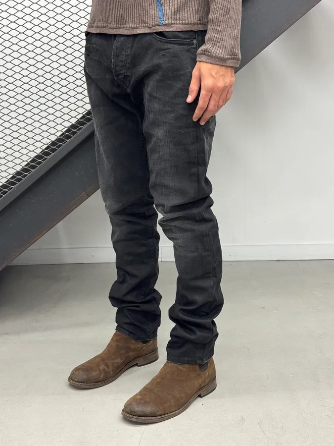 FW2011 Galliano Black Denim Jeans GUdGNrN 2