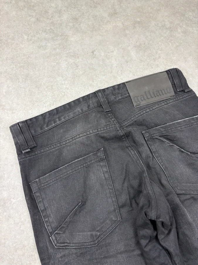 FW2011 Galliano Black Denim Jeans GUdGNrN 7
