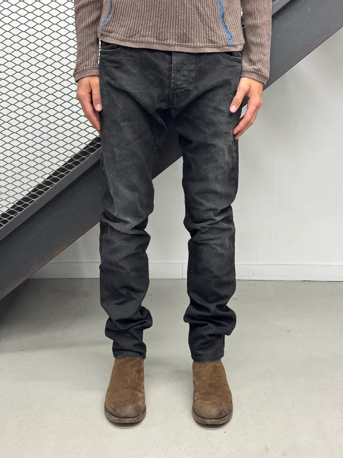 FW2011 Galliano Black Denim Jeans GUdGNrN 1