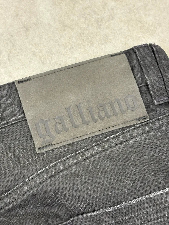 FW2011 Galliano Black Denim Jeans GUdGNrN 10