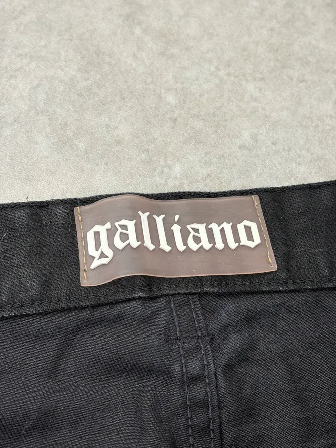 FW2011 Galliano Black Denim Jeans GUdGNrN 11