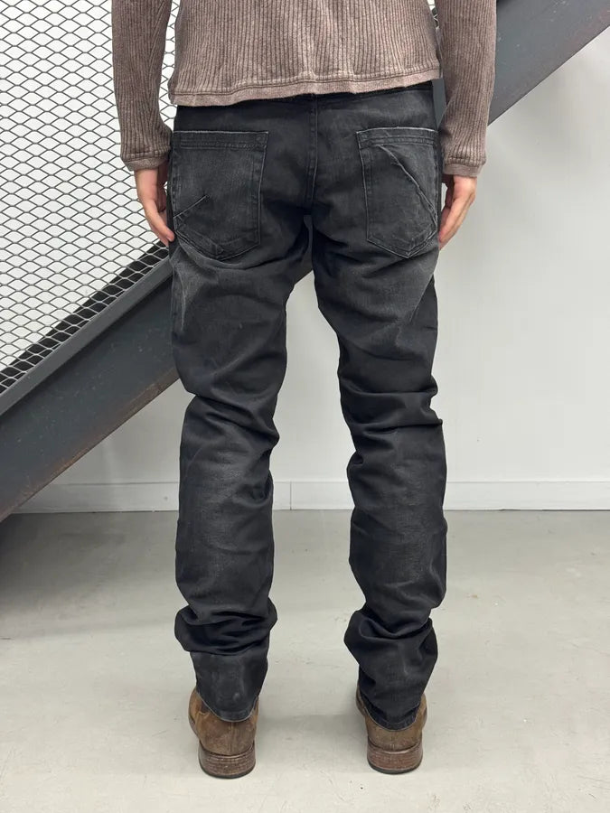 FW2011 Galliano Black Denim Jeans GUdGNrN 3