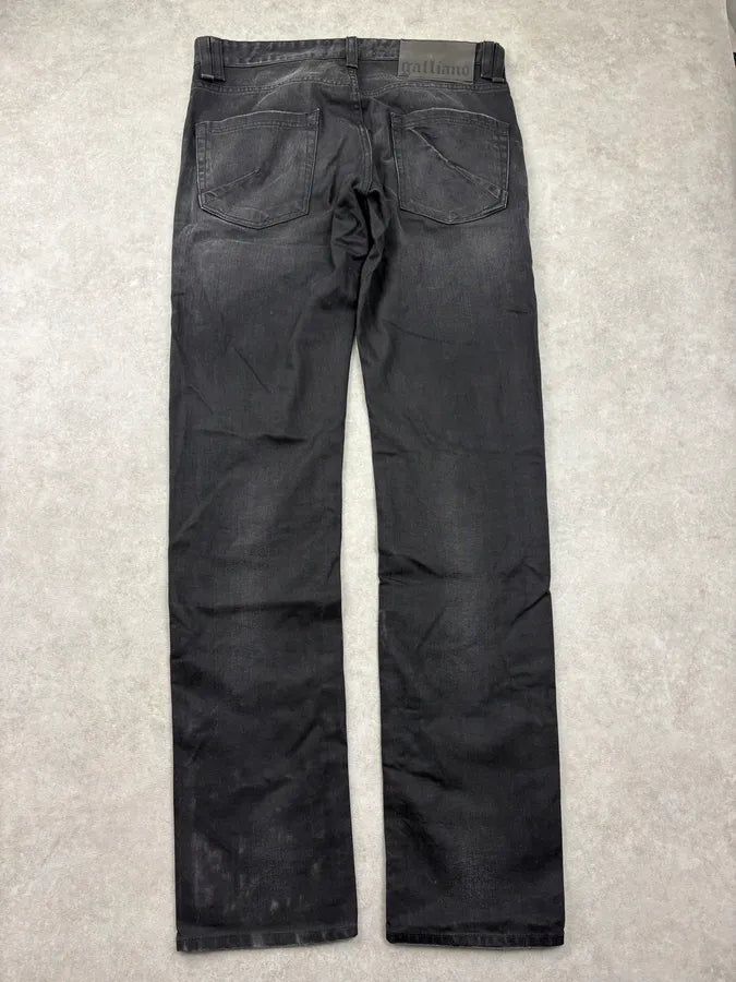 FW2011 Galliano Black Denim Jeans GUdGNrN 6