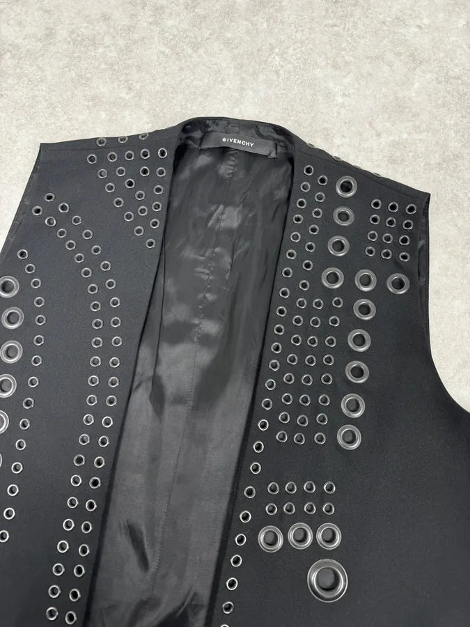 FW2011 Givenchy Black Eyeled Tailcoat Vest by Riccardo Tisci  VFnDIzb 4