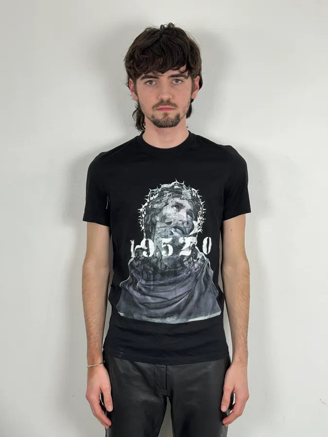 FW2016 Givenchy Black T-Shirt Cotton Jesus Print uQopXJK 1