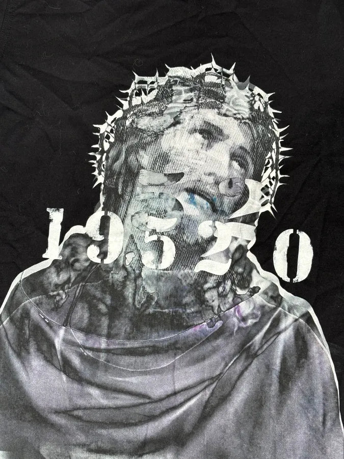 FW2016 Givenchy Black T-Shirt Cotton Jesus Print Size S uQopXJK 6