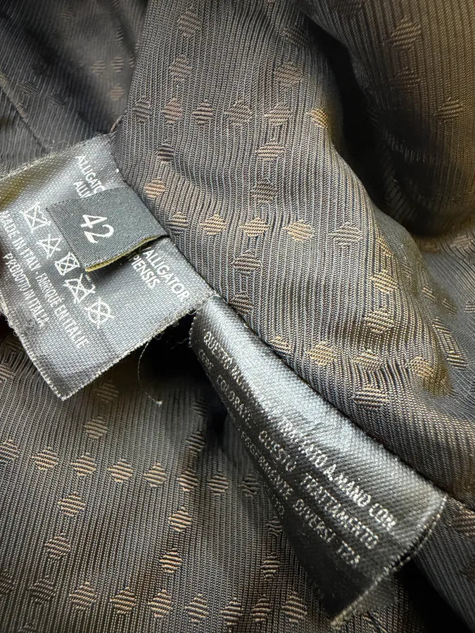 FW2011 Gucci Alligator Brown Premium Leather Jacket by Frida Giannini tCnQeze 16
