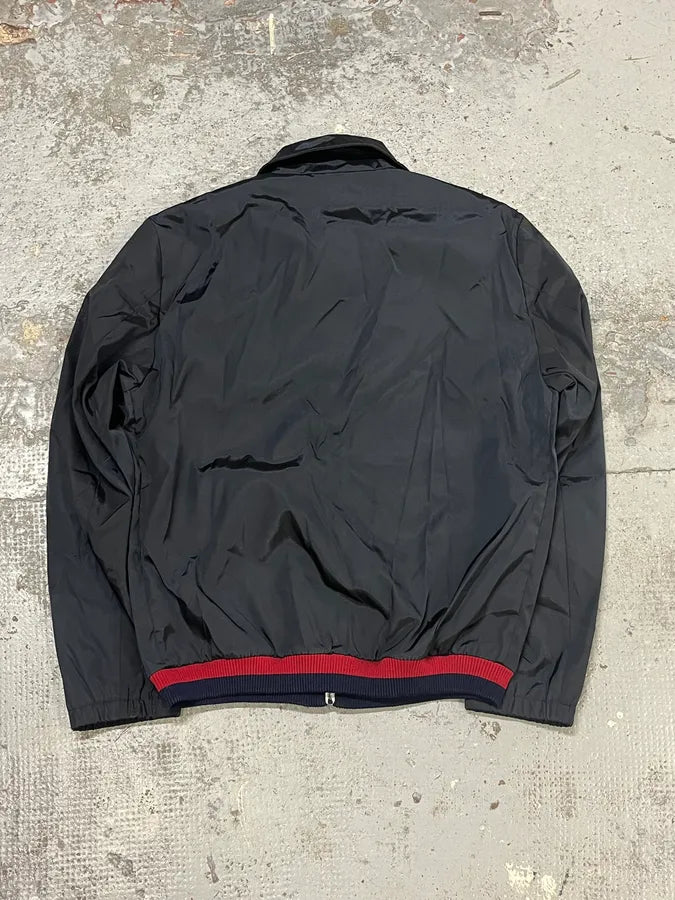 FW2011 Gucci Navy Nylon Web Stripe Bomber Jacket  GVyprNk 5