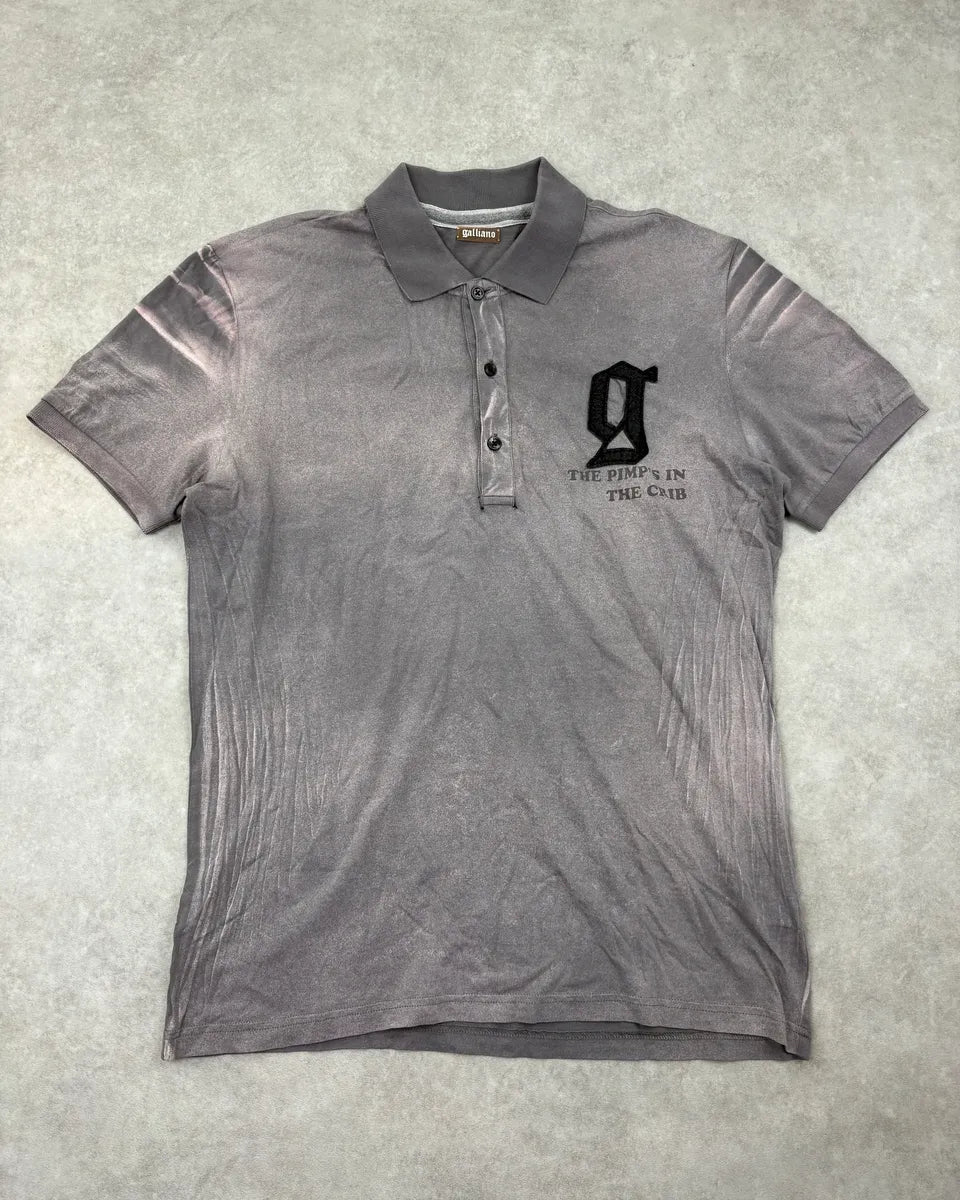 FW2011 John Galliano Faded Grey Pimp Polo iSRNxAF 0