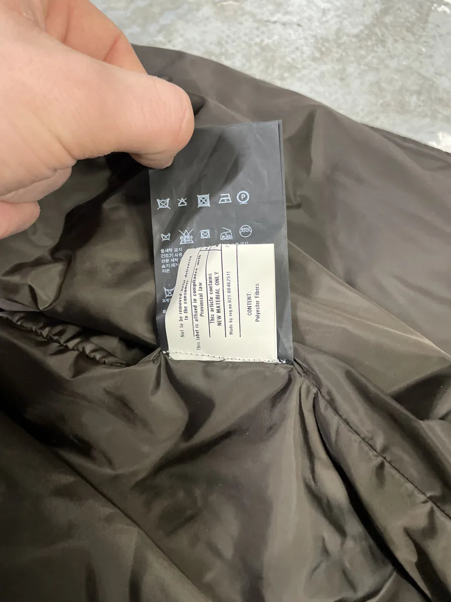 FW2011 Prada Brown Buttoned Tactical Nylon Bomber Jacket (M) OwPdyWg 6