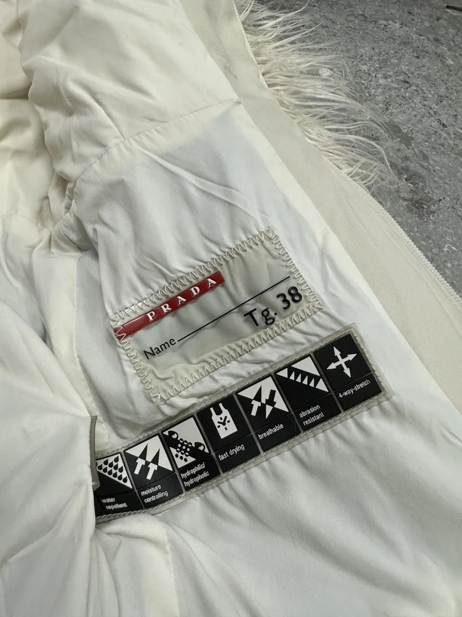 FW2011 Prada Mongolian Lamb Fur Ski Beige Jacket (S) 13