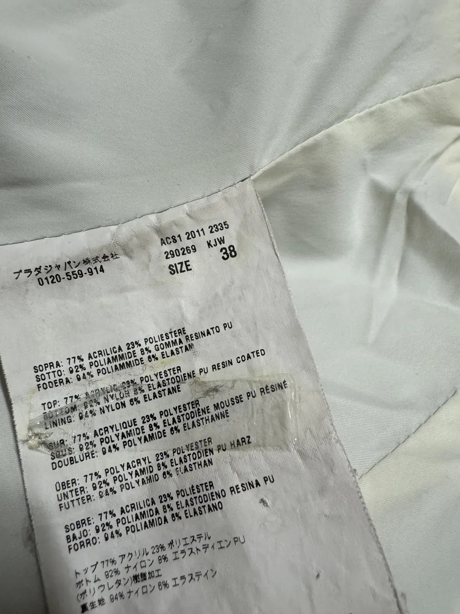 FW2011 Prada Mongolian Lamb Fur Ski Beige Jacket (S) 15