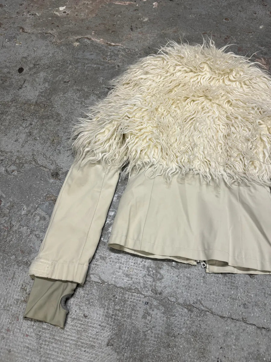 FW2011 Prada Mongolian Lamb Fur Ski Beige Jacket (S) 6