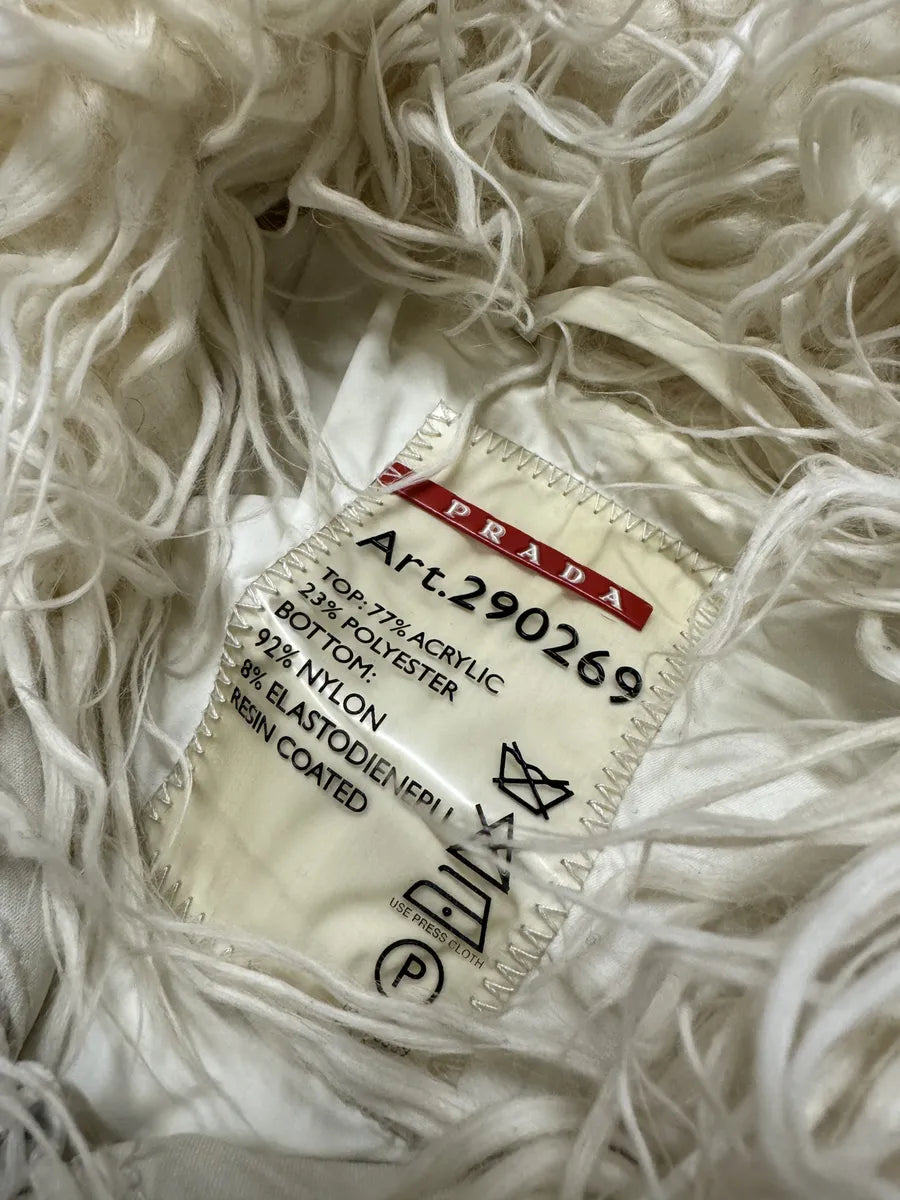 FW2011 Prada Mongolian Lamb Fur Ski Beige Jacket (S) 8