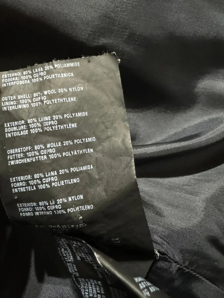 FW2011 Prada Navy Asymmetrical Wool Duffle Coat (XS) 3