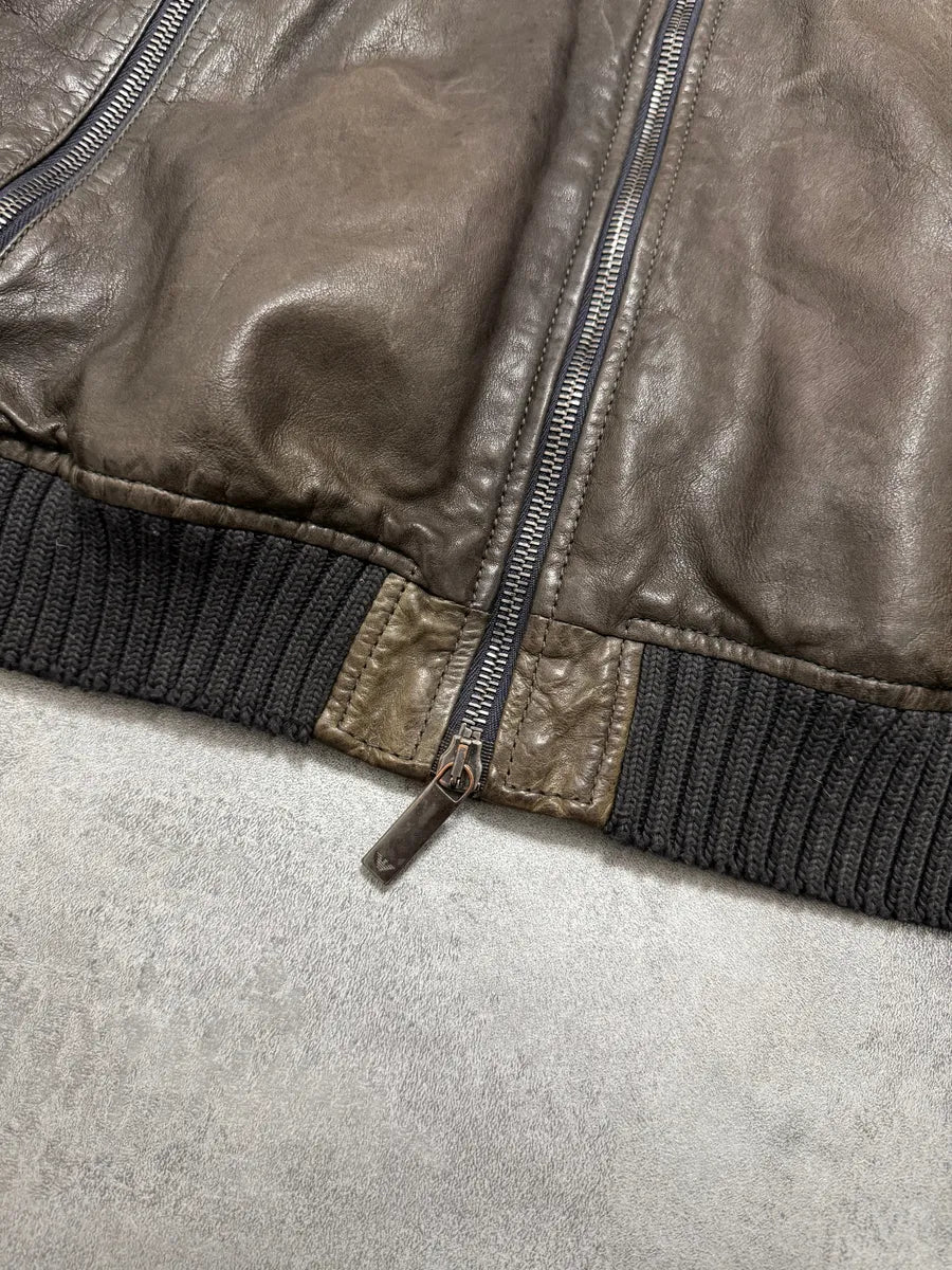 FW2012 Emporio Armani Leather Bomber Jacket esyhsEu 3