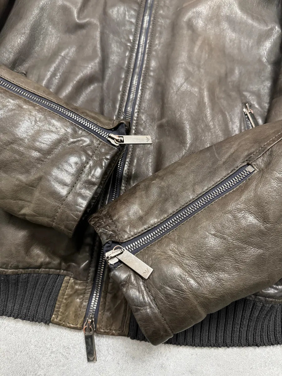 FW2012 Emporio Armani Leather Bomber Jacket esyhsEu 4