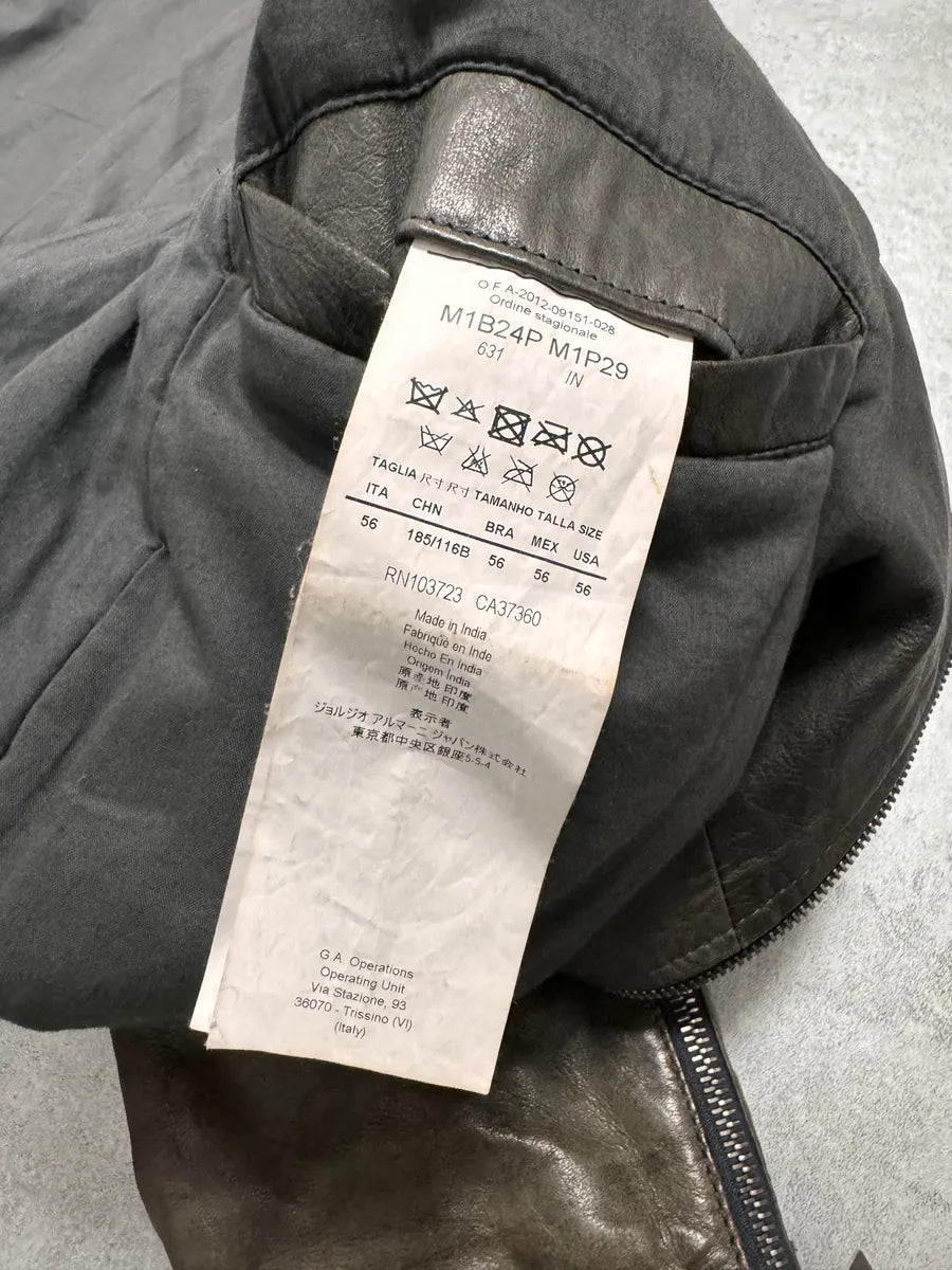 FW2012 Emporio Armani Leather Bomber Jacket esyhsEu 5