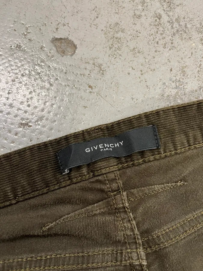 FW2012 Givenchy Khaki Green Velvet Pants by Riccardo Tisci jUzuAOJ 10