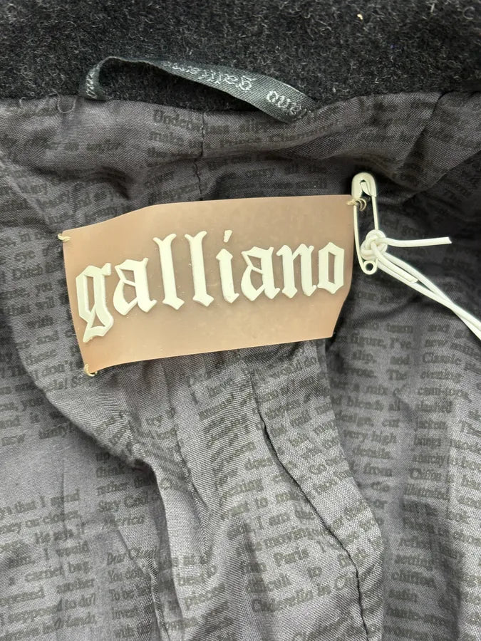 FW2012 John Galliano Grey Wool Hooded Coat afJhens 10