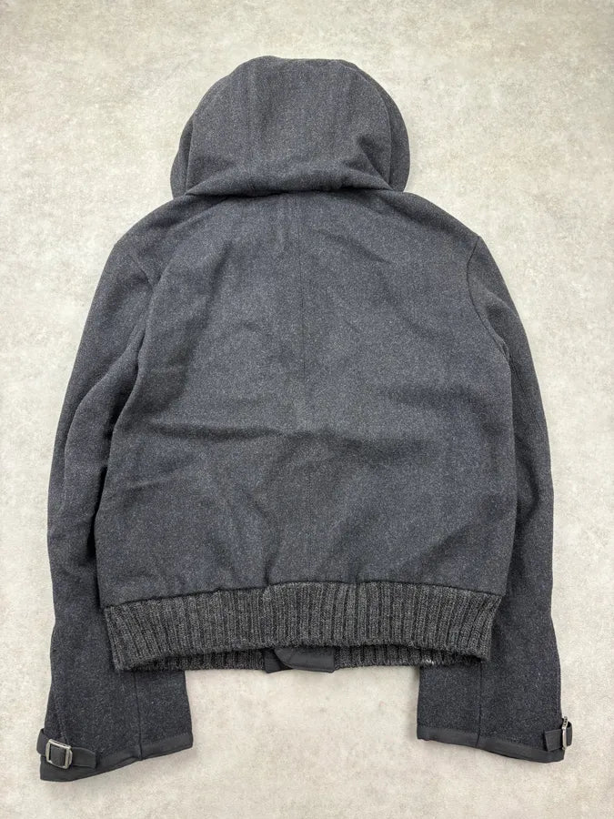 FW2012 John Galliano Grey Wool Hooded Coat afJhens 5