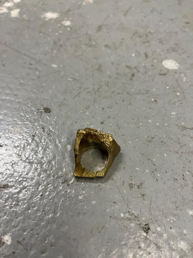 FW2012 Maison Margiela Gold Sculpture Ring (OS) lIONwQl 5