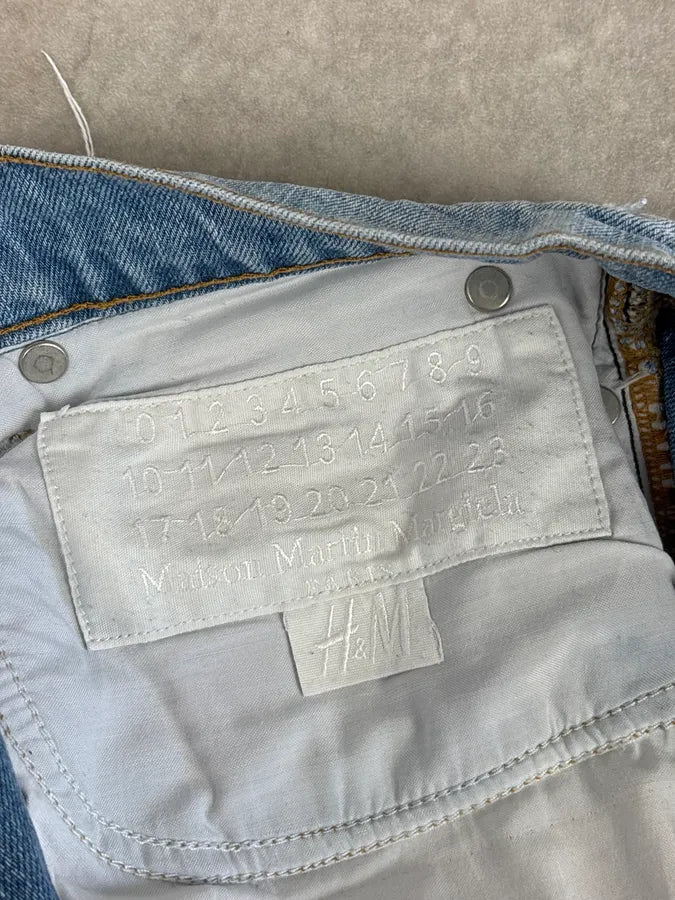 FW2012 Maison Margiela H&M Light Blue Denim Inside-Out Jeans ngIJoam 8