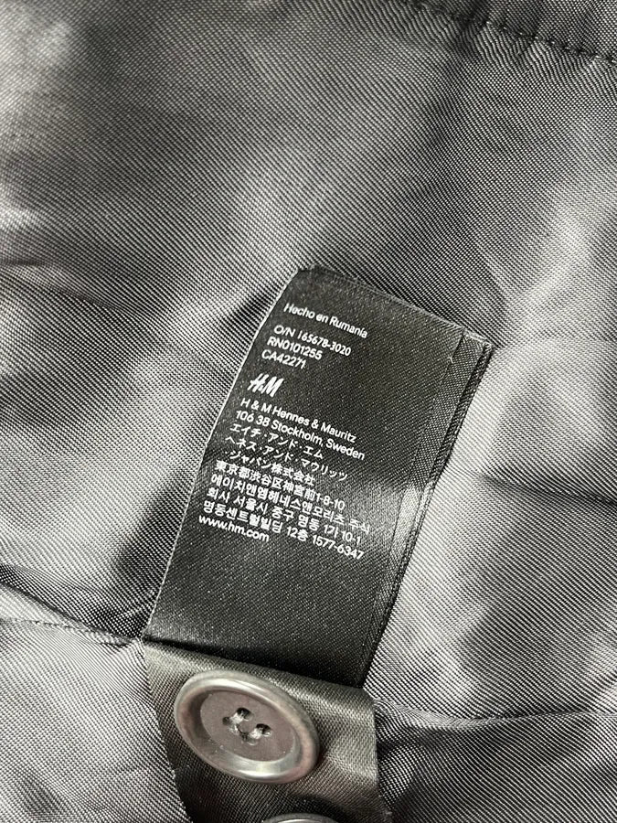FW2012 Maison Margiela H&M Anthracite Wool Tailored Blazer Jacket zGqQfCV 10