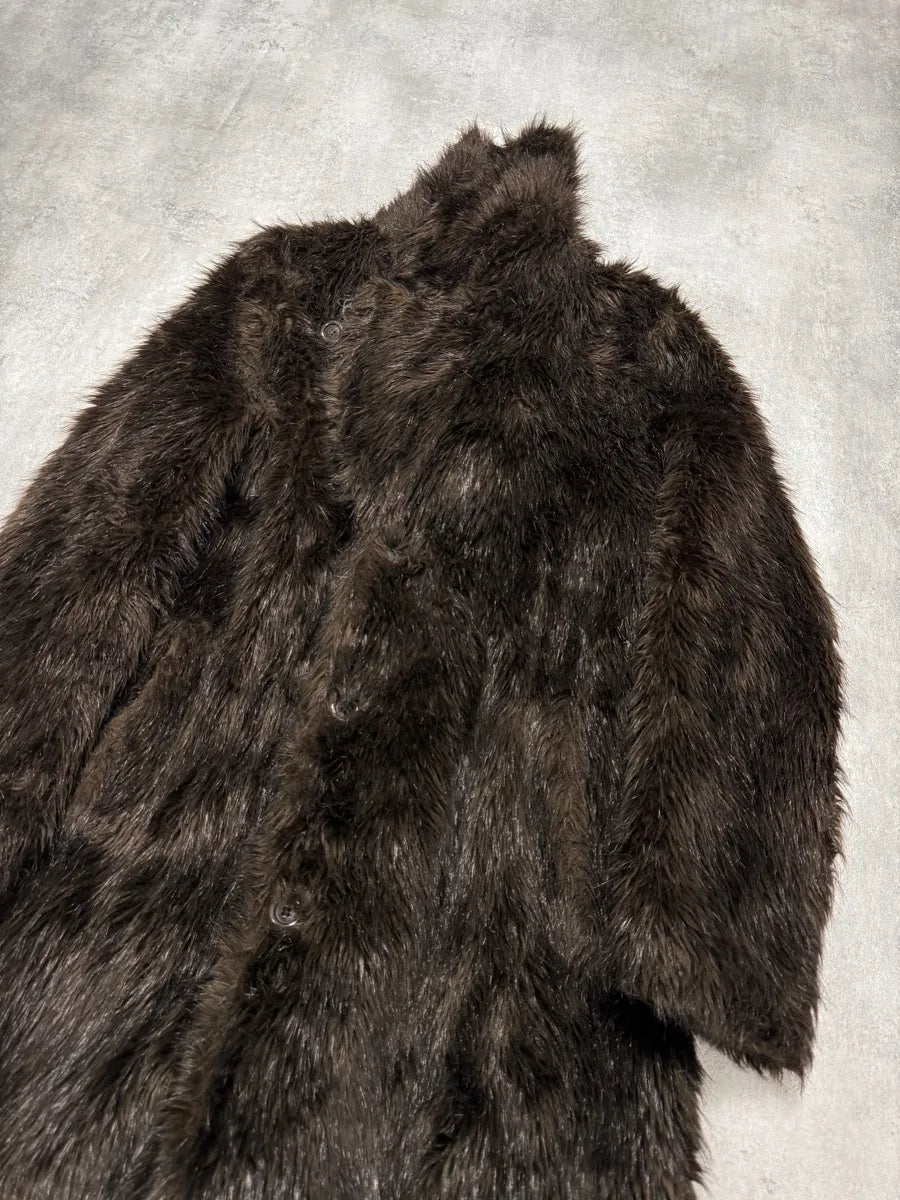 FW2012 Maison Margiela x H&M Faux Fur Long Coat Fnfzliw 1