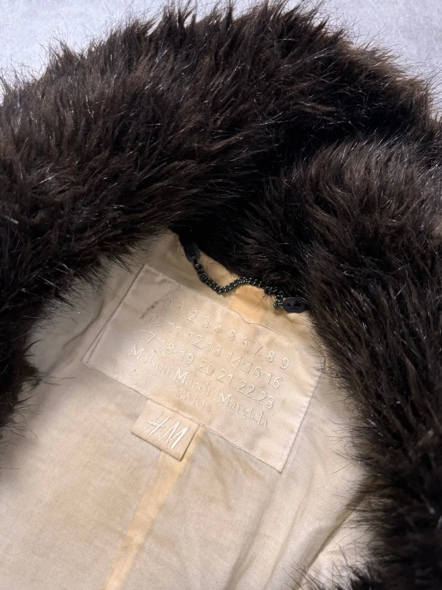 FW2012 Maison Margiela x H&M Faux Fur Long Coat Fnfzliw 4