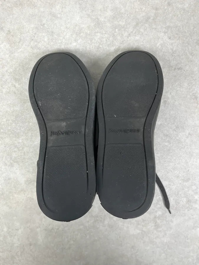 FW2012 Yves Saint Laurent Black Leopard High Leather Sneakers BGTBTgz 6