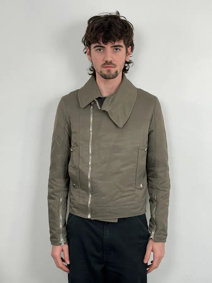 FW2012 Yves Saint Laurent Classy Olive Perfecto Jacket emQFCwn 0