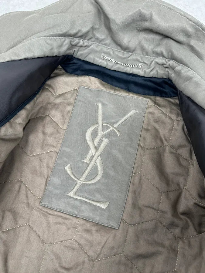 FW2012 Yves Saint Laurent Classy Olive Perfecto Jacket emQFCwn 8