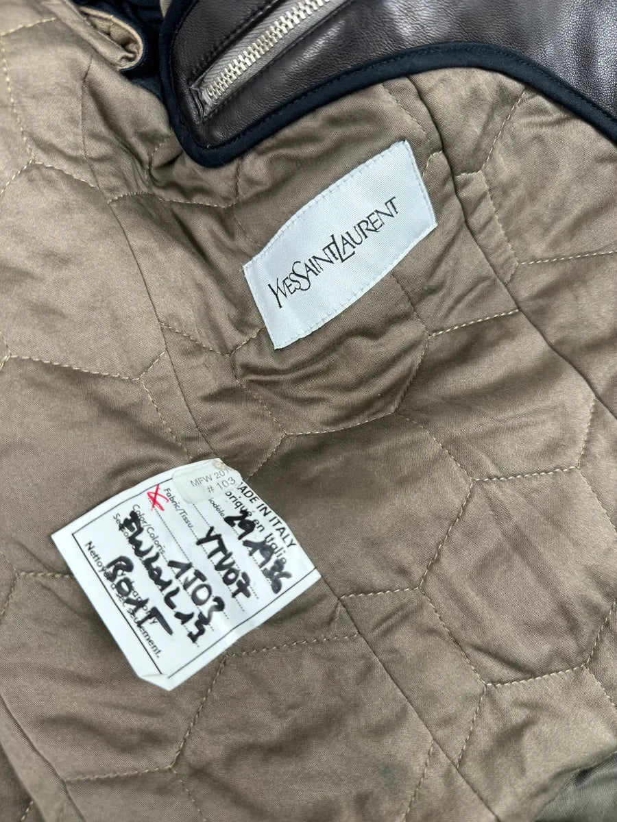 FW2012 Yves Saint Laurent Classy Olive Perfecto Jacket emQFCwn 9