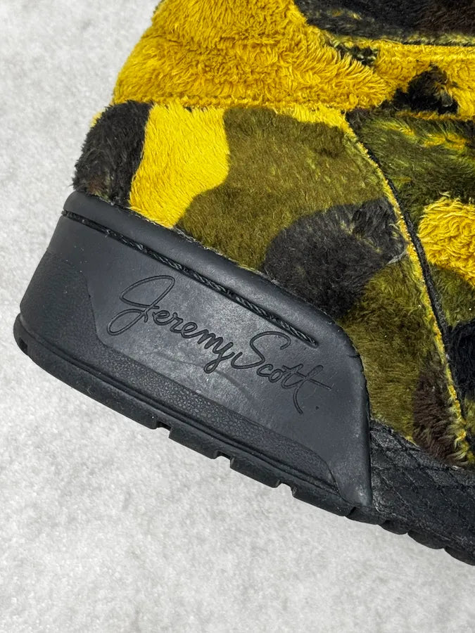 FW2013 Adidas x Jeremy Scott Khaki Plush Camo Bear Sneakers fFXnebz 9