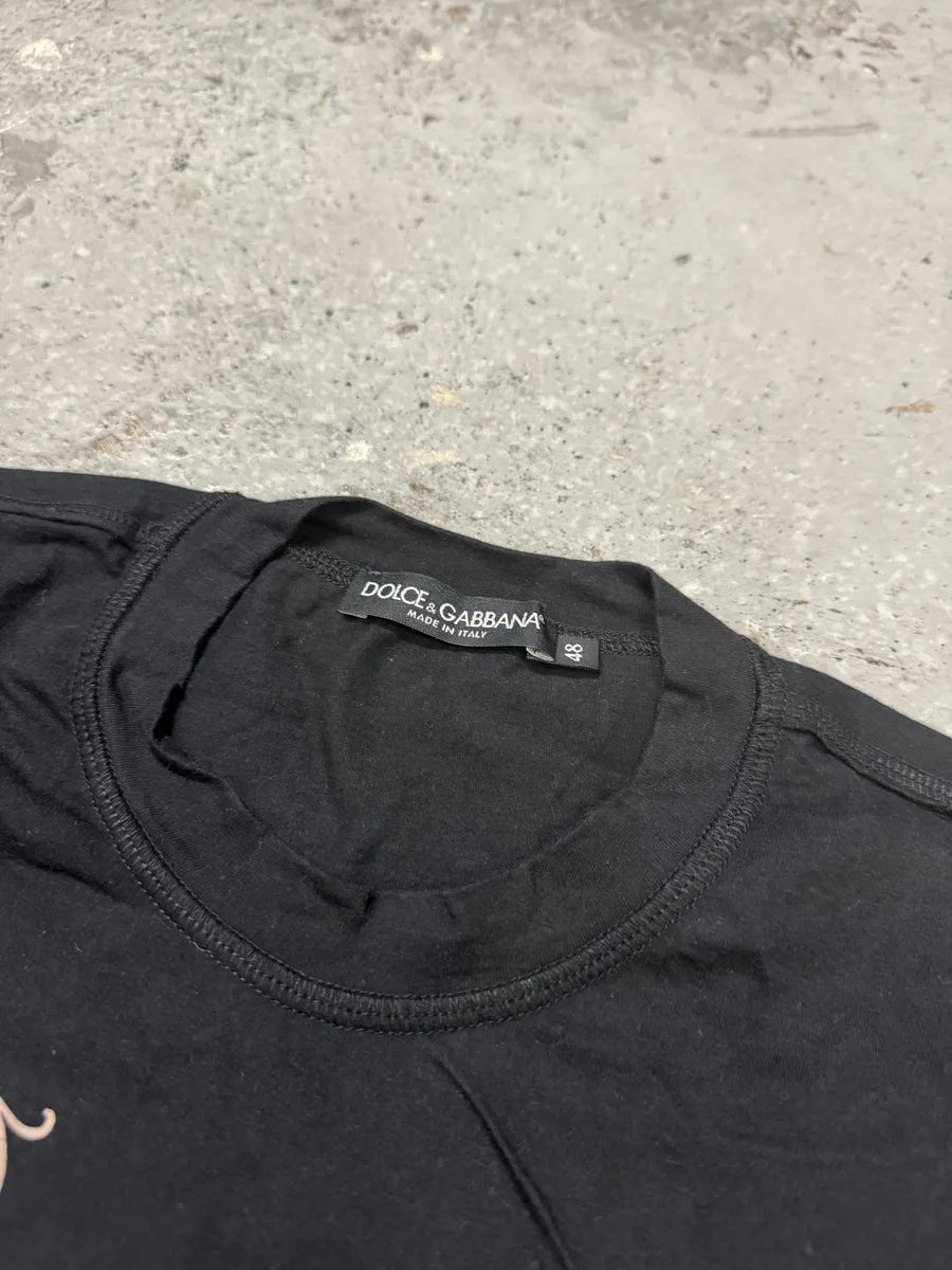 FW2013 Dolce & Gabbana Fuck Love Black T-Shirt TOfyHvs 7