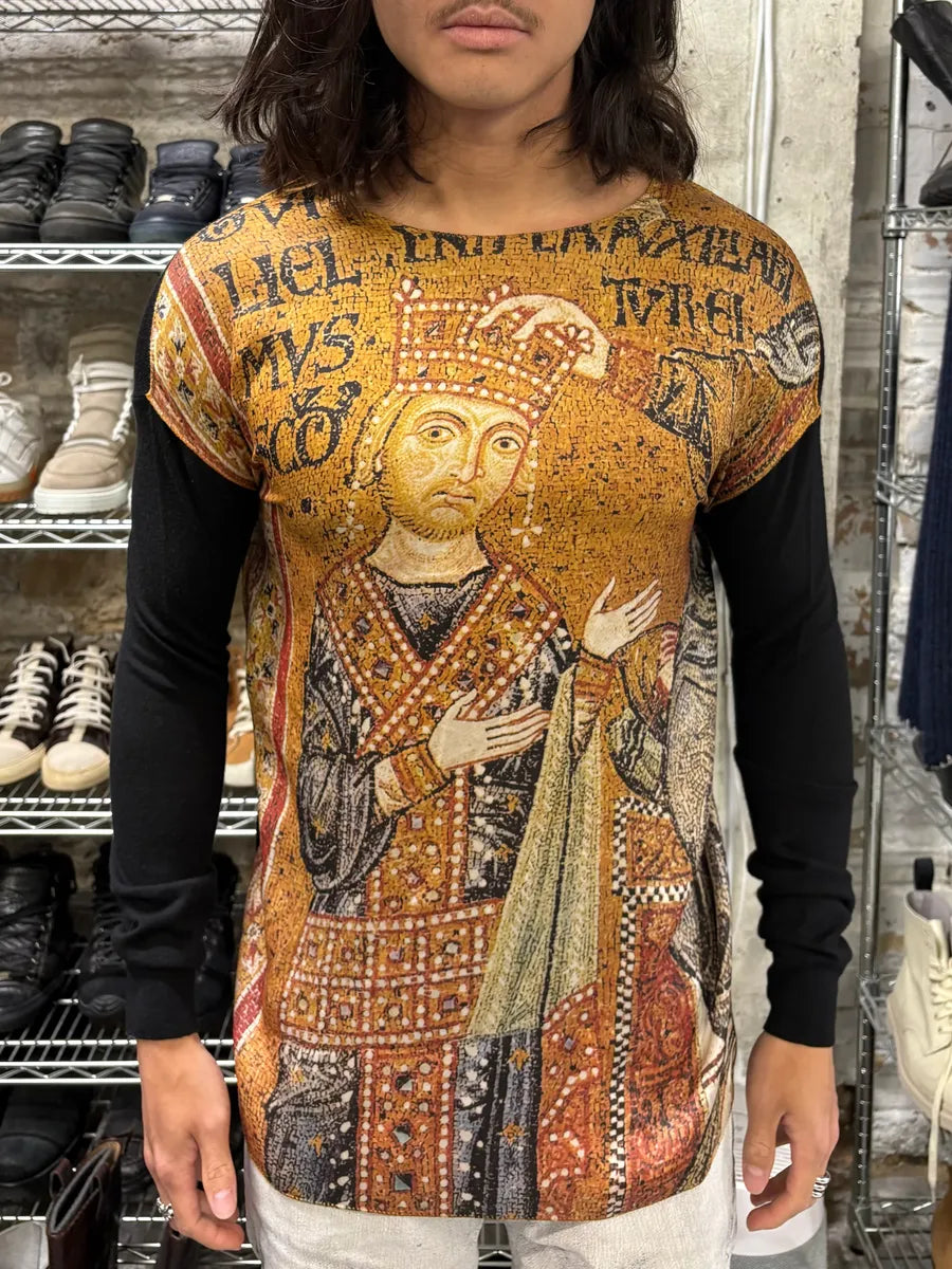 FW2013 Dolce & Gabbana Golden Mosaics Cathedral Black Longsleeves (M) NZzhKfl 1