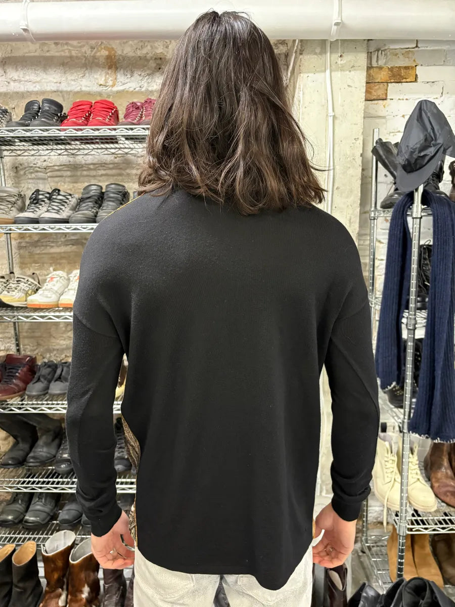 FW2013 Dolce & Gabbana Golden Mosaics Cathedral Black Longsleeves NZzhKfl 3