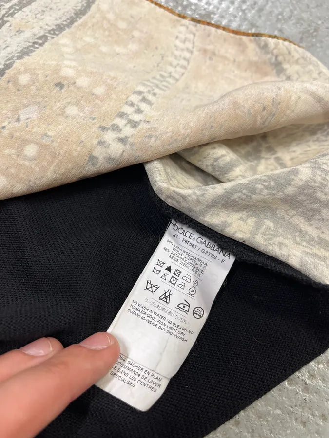 FW2013 Dolce & Gabbana Golden Mosaics Cathedral Black Longsleeves (M) NZzhKfl 8