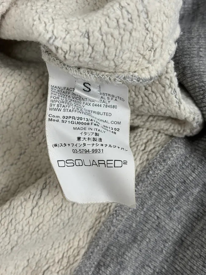 FW2013 Dsquared2 Grey Distressed Boxing Sweater bflCWiy 7
