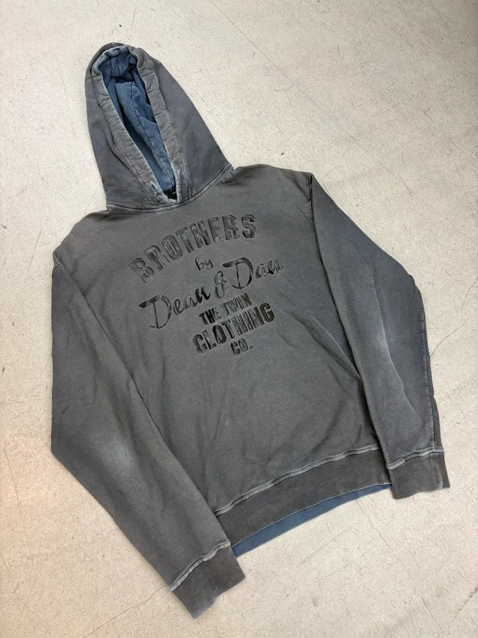 AW2013 Dsquared2 Grey Stone Washed Faded Hoodie lUuKAew 3