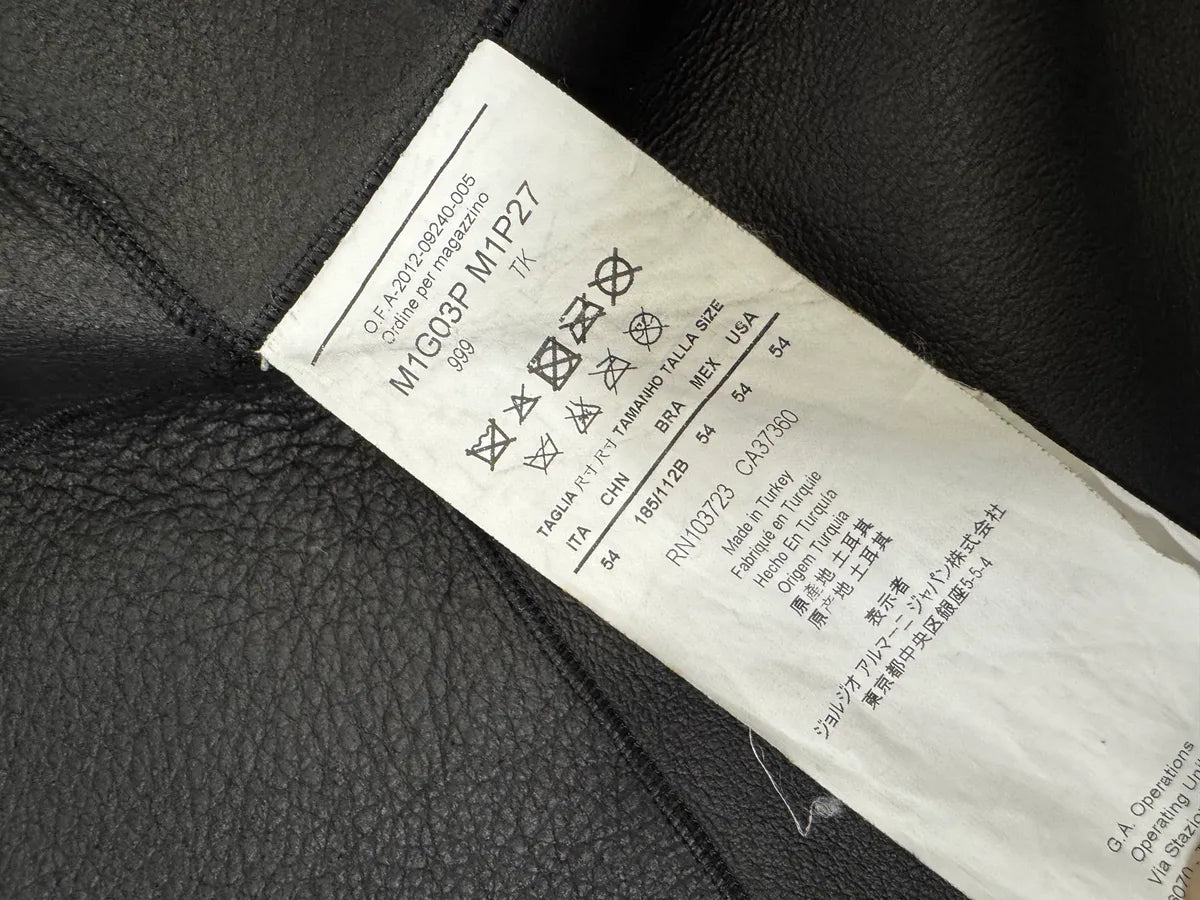 FW2013 Emporio Armani Black Sherling Wool Sleeves Jacket (L) 11