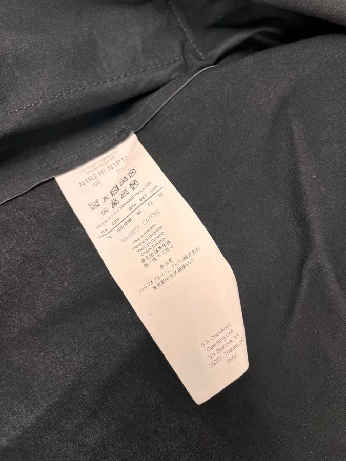 FW2013 Emporio Armani Pure Grey Leather Jacket qGiMXJD 10