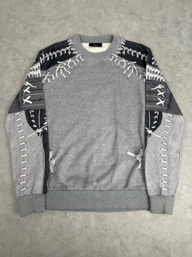 FW2013 Givenchy Basball Trompe L’Oeil Sweater axORDUh 0