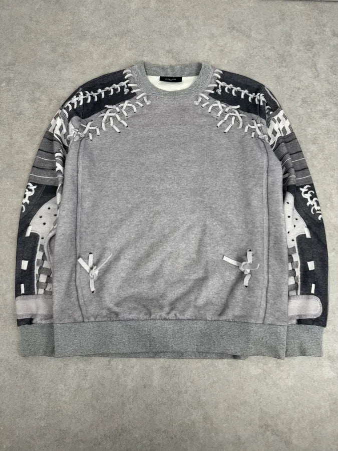 FW2013 Givenchy Basball Trompe L’Oeil Sweater axORDUh 4