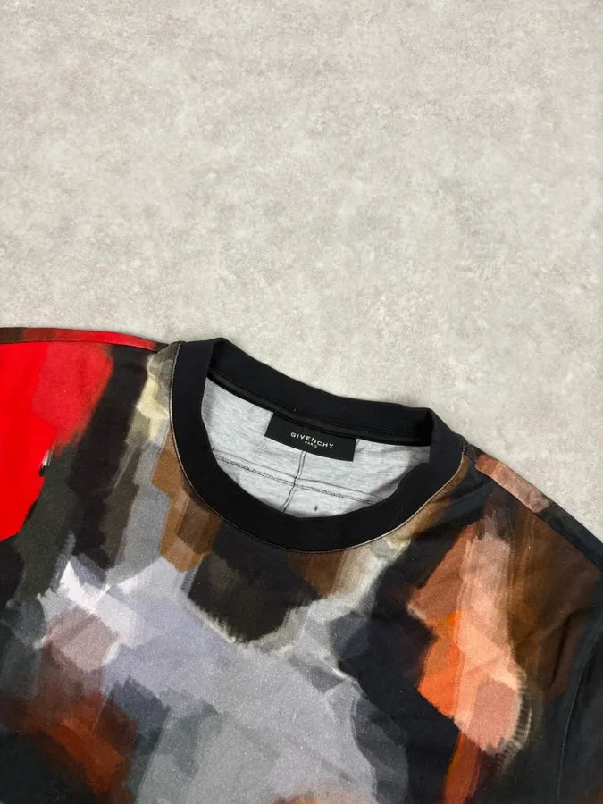 FW2013 Givenchy Doberman Painting Black T-Shirt leyIxon 3