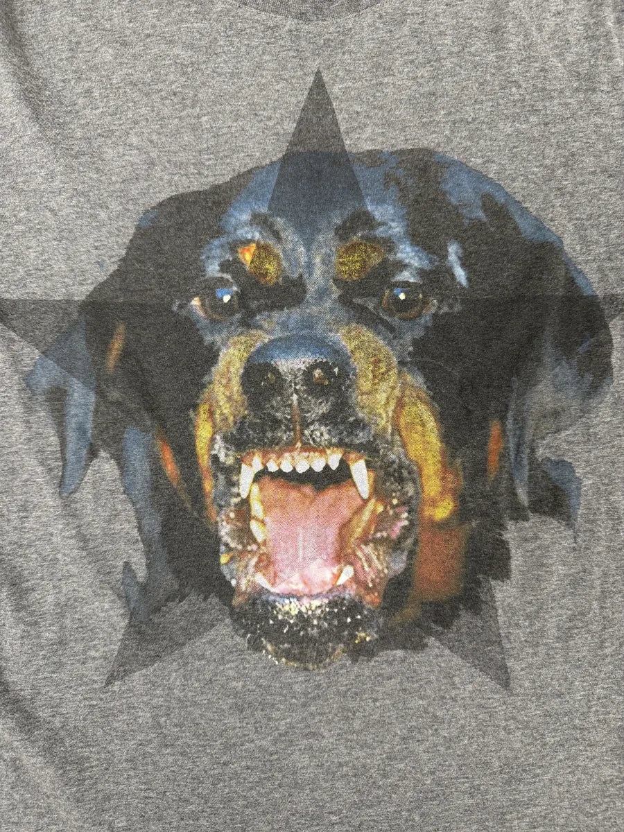 FW2013 Givenchy Grey Rottweiler Dog T-Shirt by Riccardo Tisci MXJZCtY 6