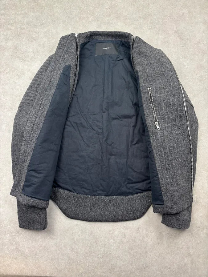 FW2013 Givenchy Grey Wool Multi Zip Jacket by Riccardo Tisci zruSznx 8