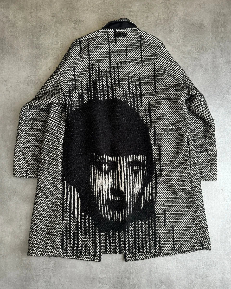 FW2013 Jean Paul Gaultier Gloomy Shadow Japan Profile Coat JikKYMQ 0